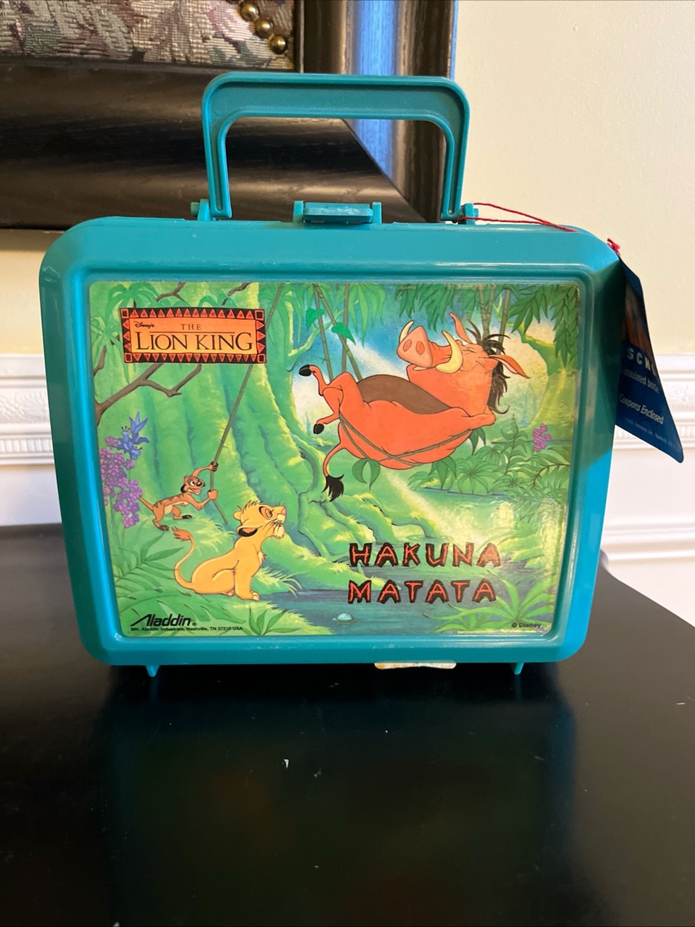 vintage 90s NEW Disneys The lion King Hakuna Matata lunchbox/thermos by Aladdin